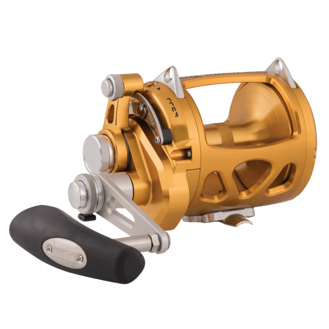 Penn International VISW, 30, right hand, Big Game Fishing Reel, Lever Drag, Gold, 1370779