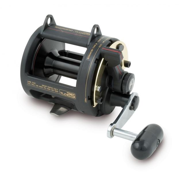 Shimano TLD, 25, right hand, Multiplier reel with drag brake, Lever Drag, TLD25